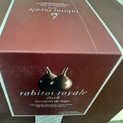 Купити Конфеты Инжир в шоколаде Rabitos Royale 1 кг, Испания, черный шоколад (Скидка)