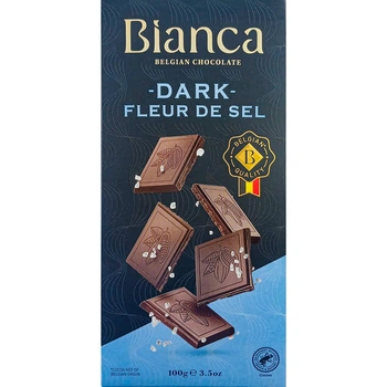 Купити Чорний гірький шоколад з сіллю Bianca Fleur de Sel 100 г, Більгія
