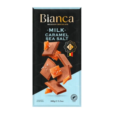 Купити Бельгійский молочний шоколад з карамалью та сіллю Bianca Caramal Sea Salt 100 г, Більгія